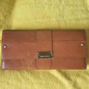 Vintage Leather Jimmy Choo Clutch or Large Wallet